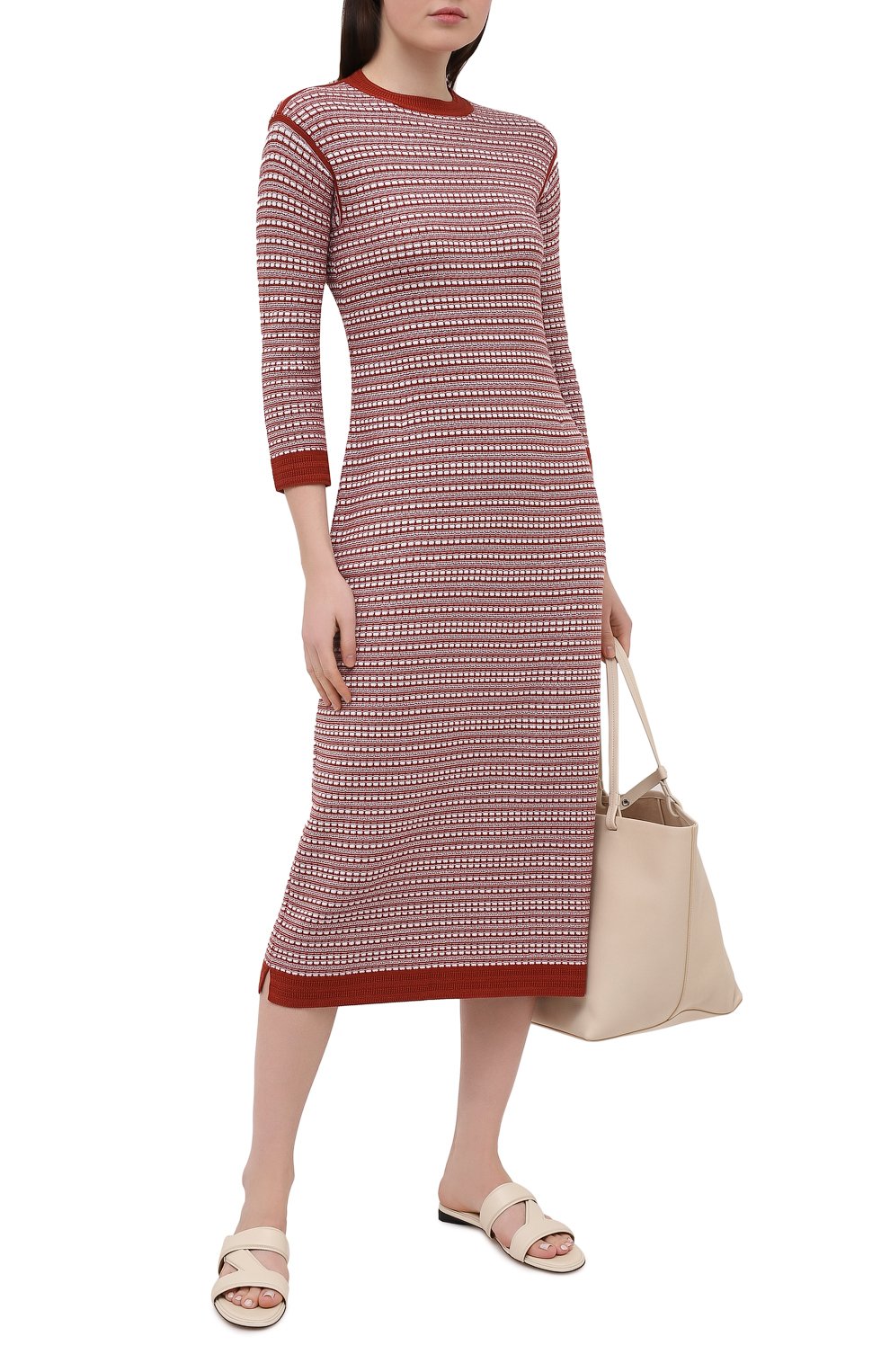 Платье из шелка и хлопка LORO PIANA, арт. FAL5240, фото 2