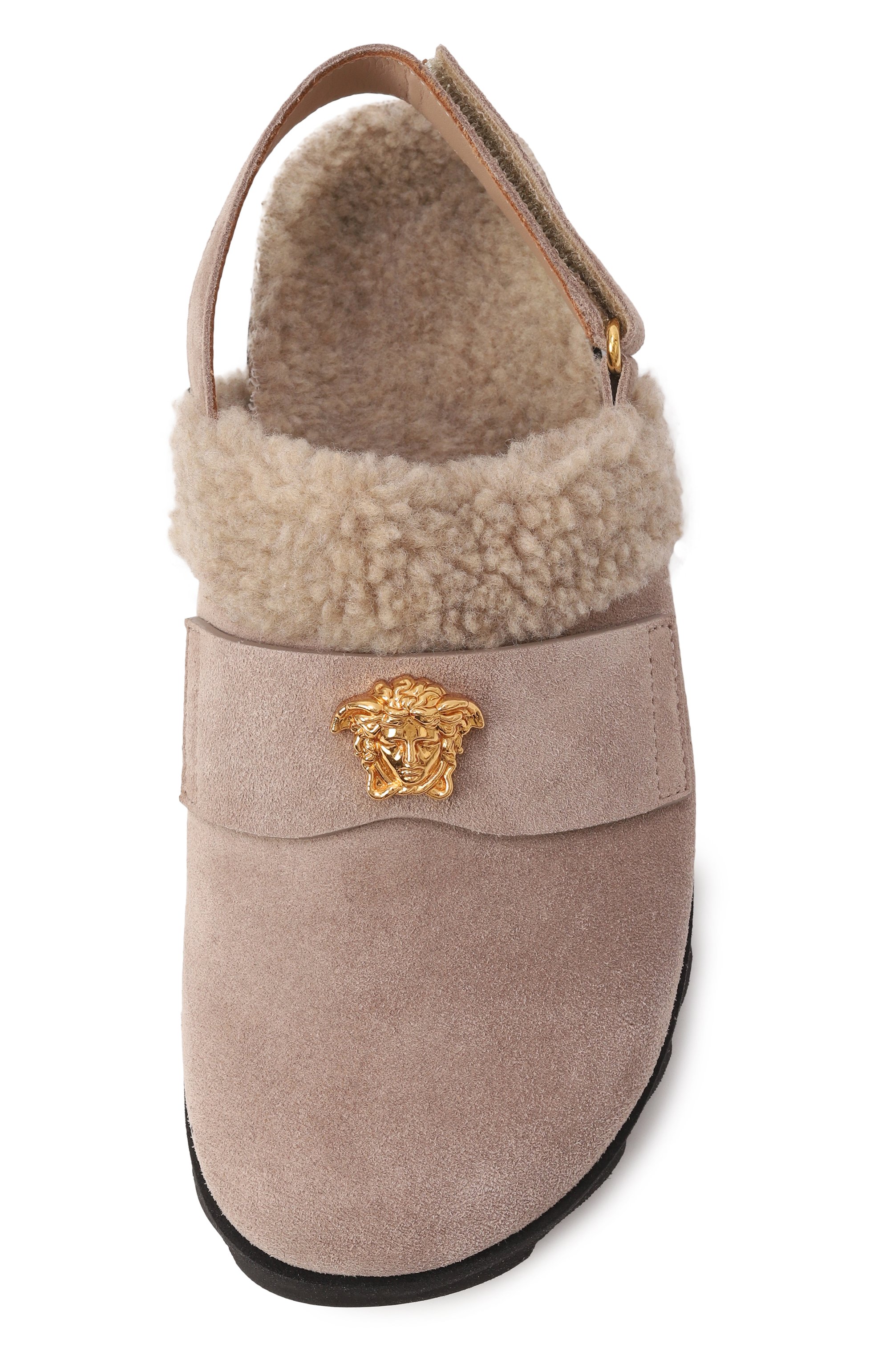 Замшевые сабо la medusa VERSACE, арт. 1018004/1A12780/34-38, фото 4