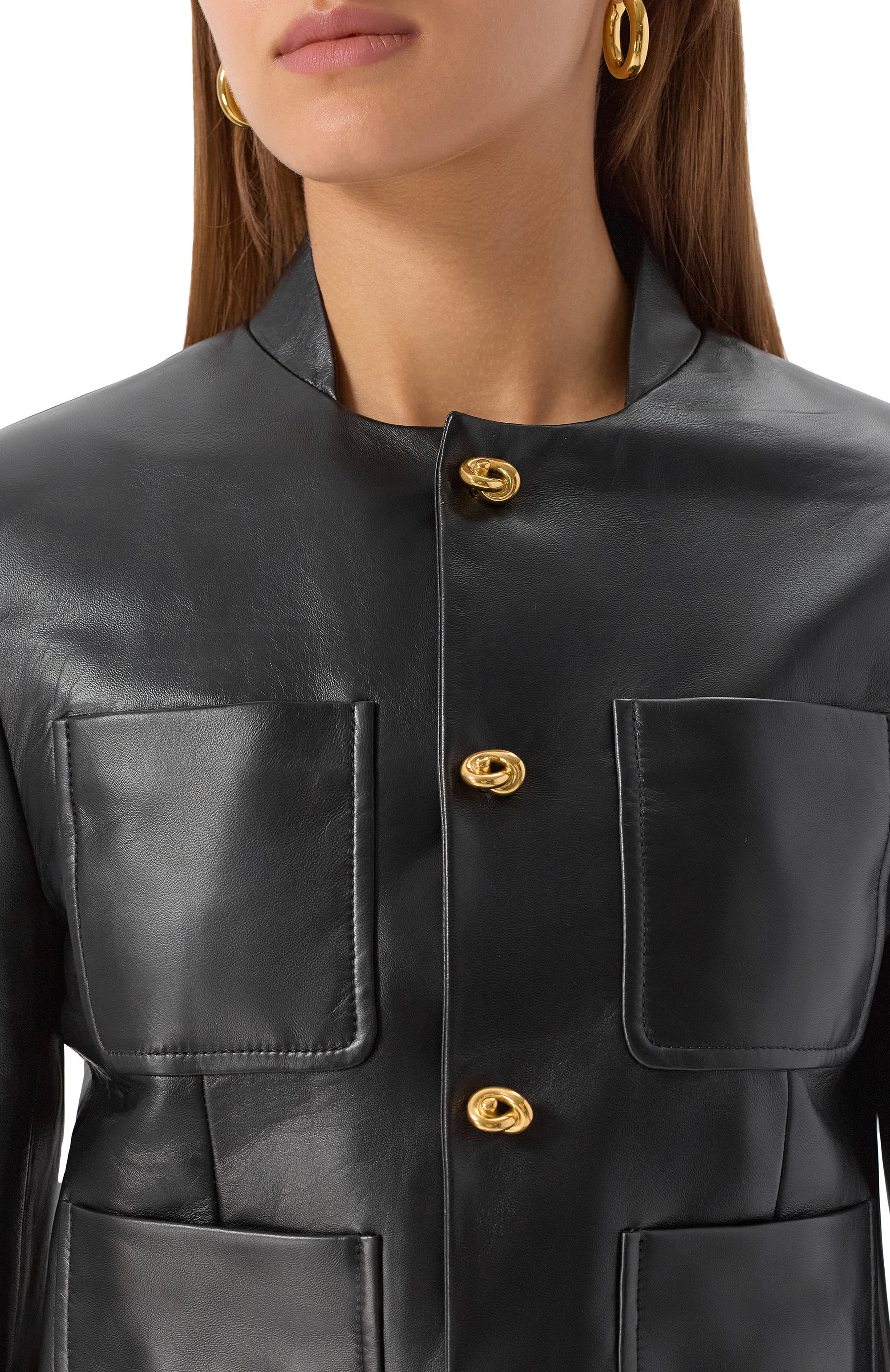 Кожаный жакет BOTTEGA VENETA, арт. 843999/V5BX0, фото 5