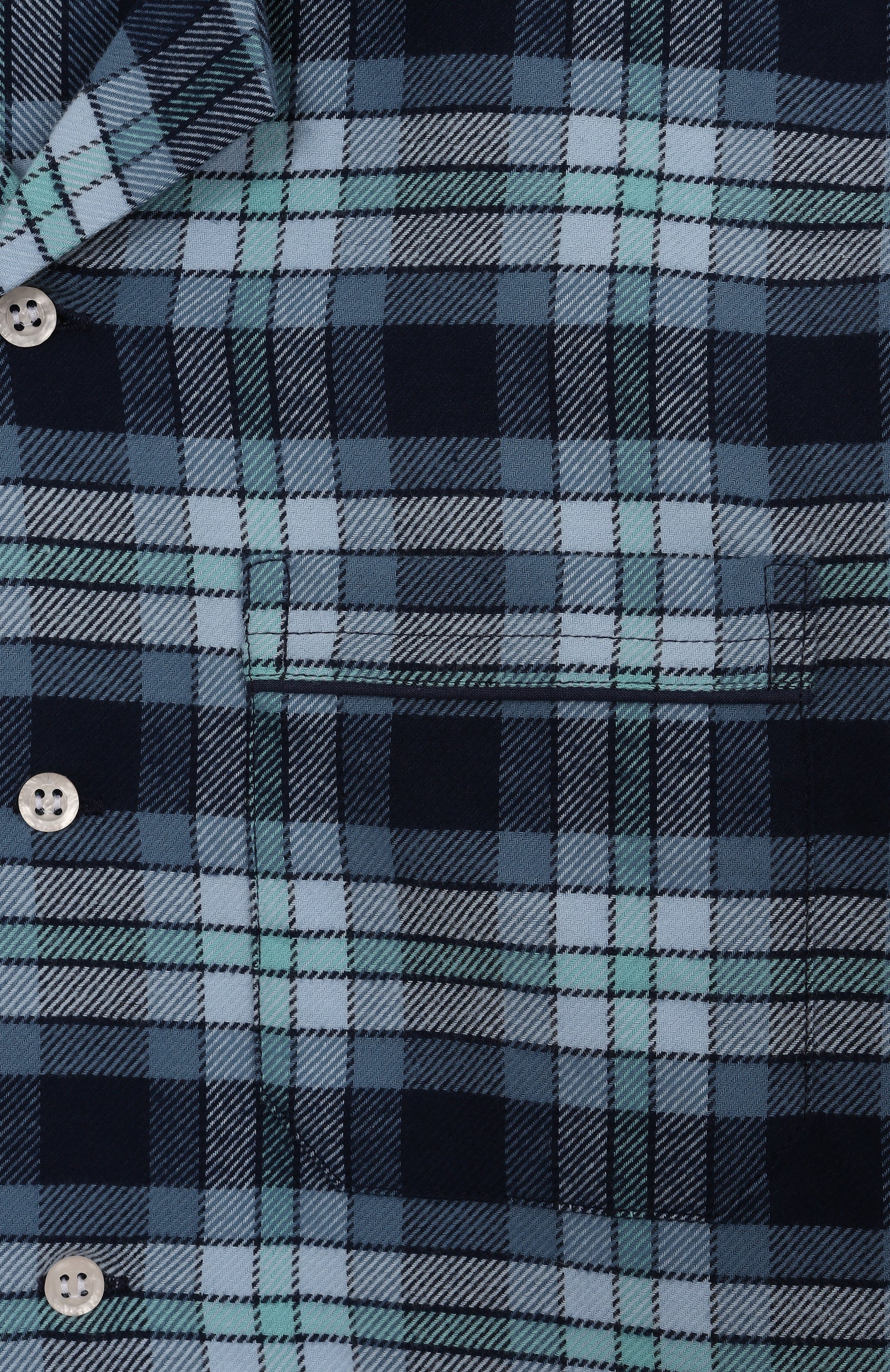 Хлопковая пижама DEREK ROSE темно-синего цвета по цене 22400 руб., арт. 7025-KELB043, фото 4 Хлопковая пижама DEREK ROSE, арт. 7025-KELB043, фото 4