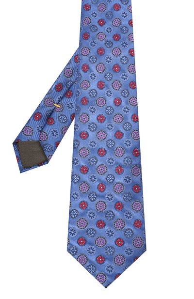 Шелковый галстук CANALI синего цвета по цене 11500 руб., арт. 18/HJ02858, фото 2 Шелковый галстук CANALI, арт. 18/HJ02858, фото 2