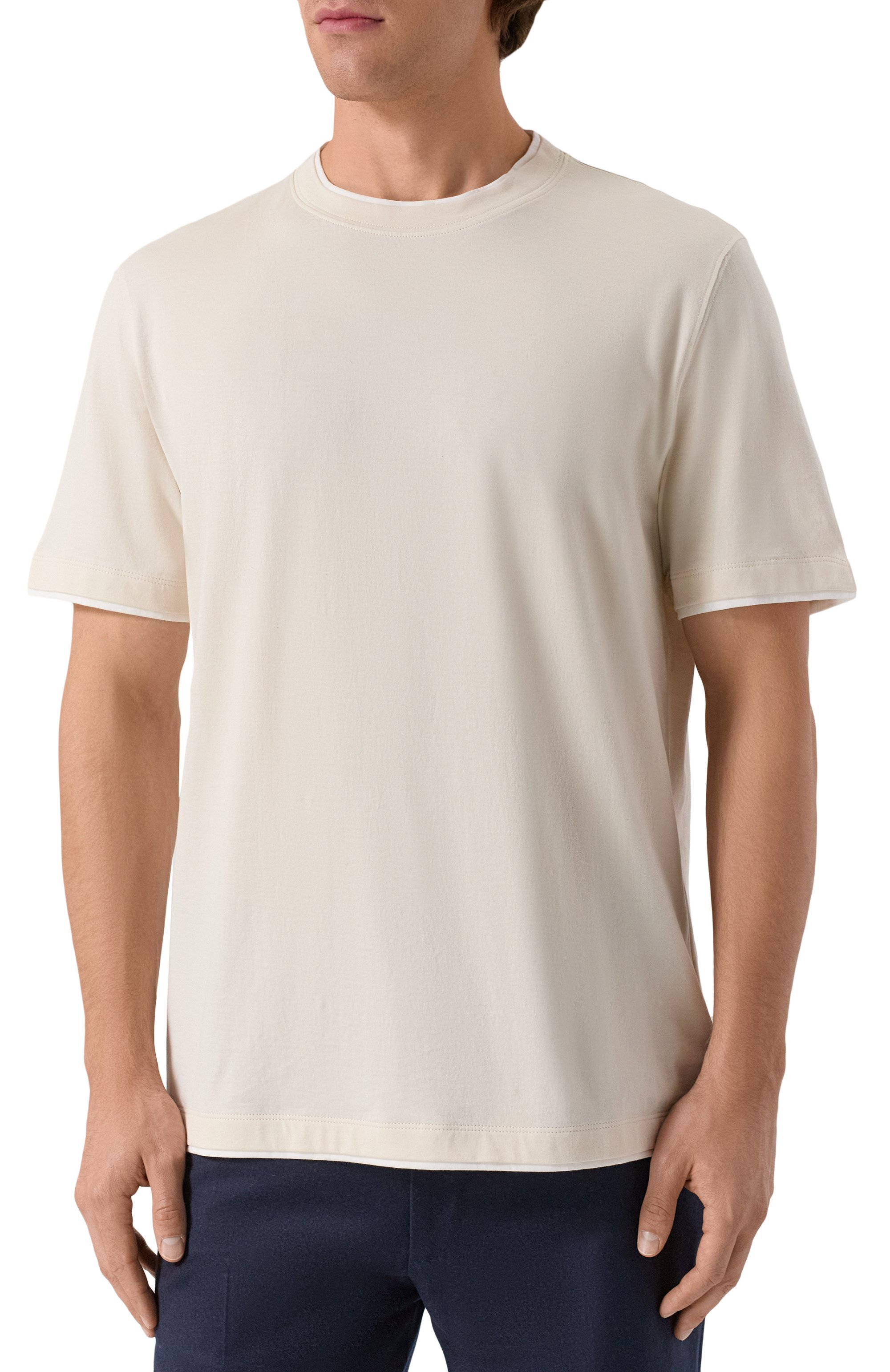 Хлопковая футболка BRUNELLO CUCINELLI, арт. M0B137427, фото 3