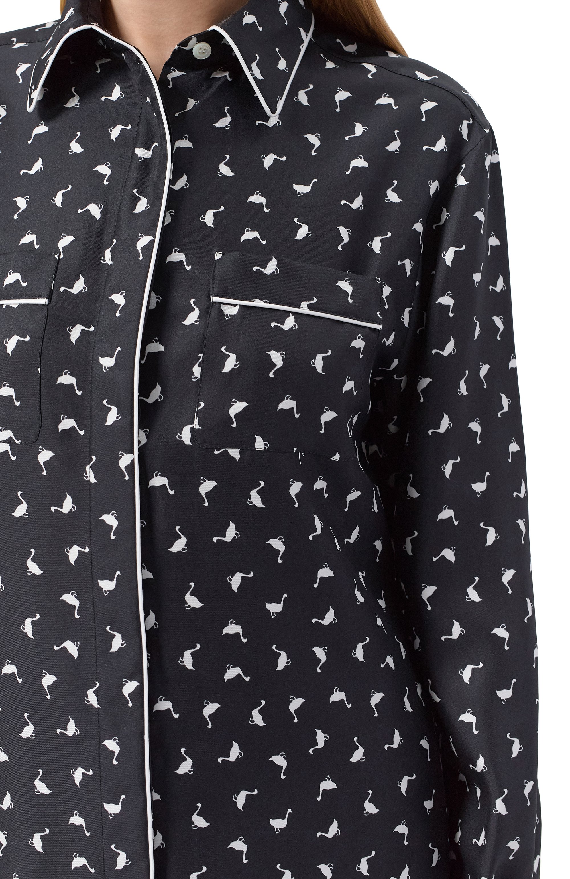 Шелковая рубашка MOSCHINO, арт. A0228/0562, фото 5