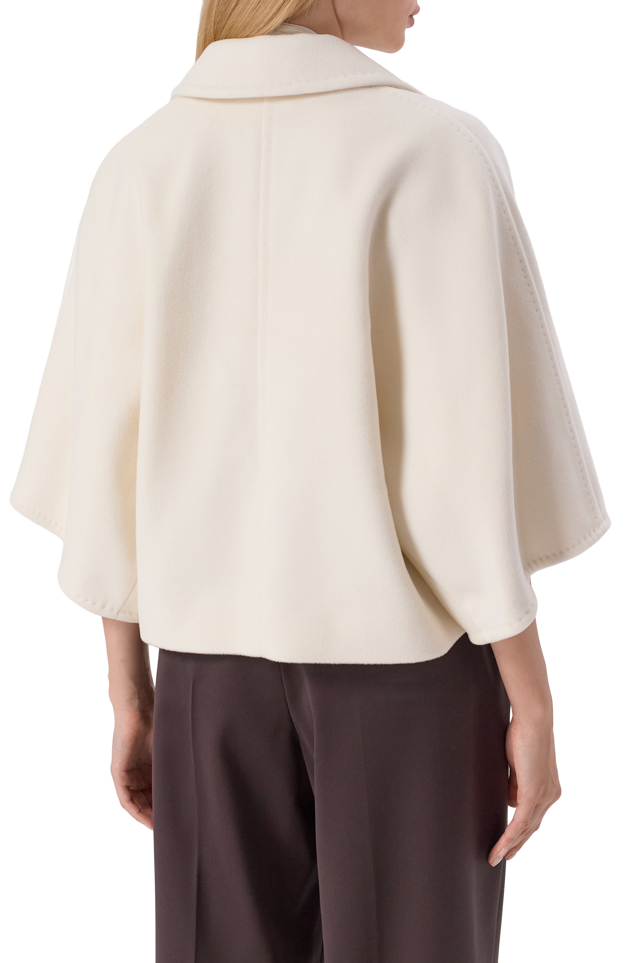 Полупальто из шерсти и кашемира MAX MARA, арт. GALEA, фото 4