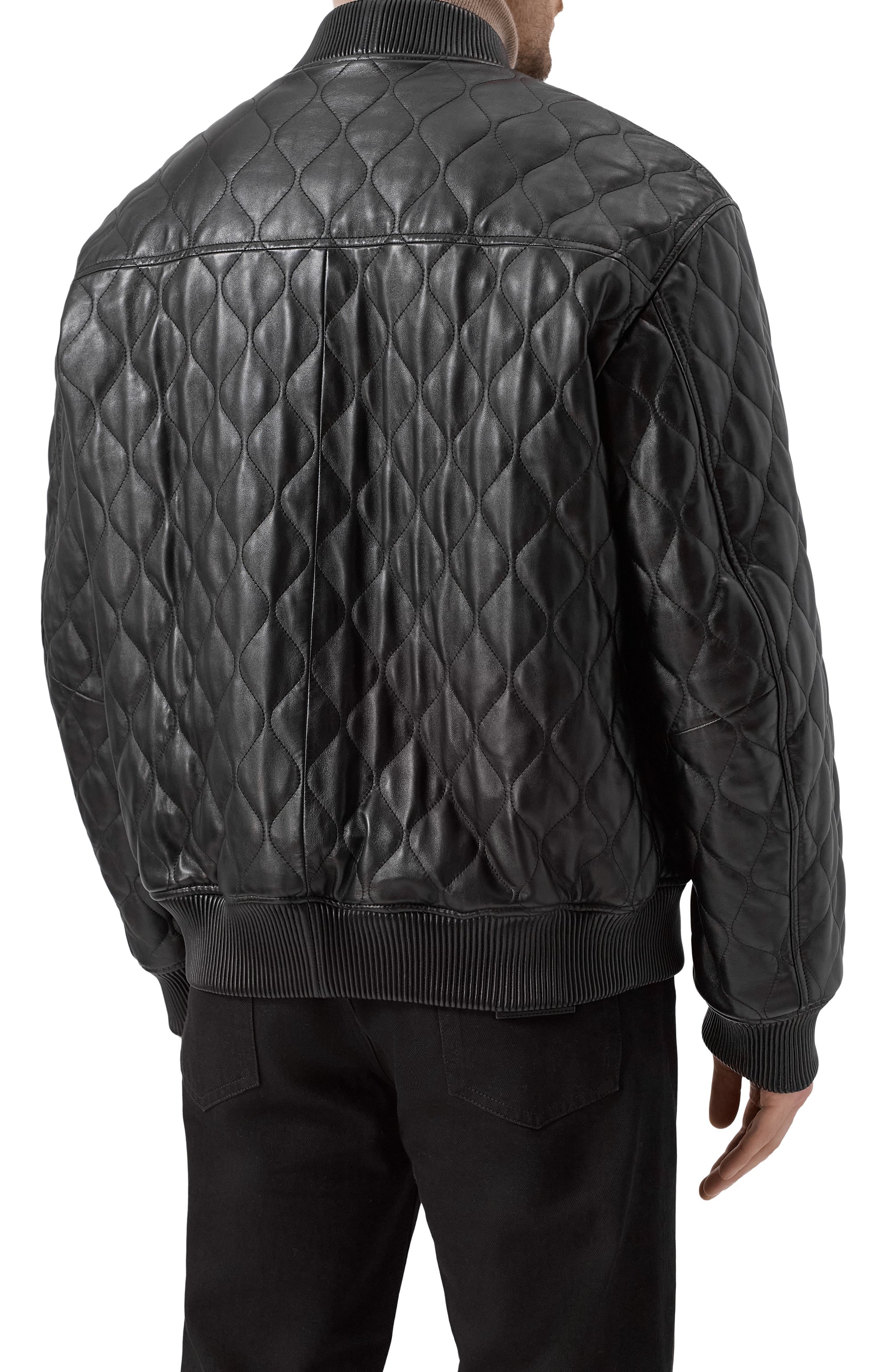 Кожаный бомбер MVST, арт. M25.1PM.0005, фото 4