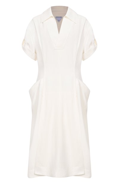 Женское платье из вискозы и льна BOTTEGA VENETA, арт. 820007/V30Z0