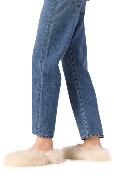 Балетки из овчины JIL SANDER кремового цвета по цене 83150 руб., арт. J44WZ0001/P7969, фото 3 Балетки из овчины JIL SANDER, арт. J44WZ0001/P7969, фото 3