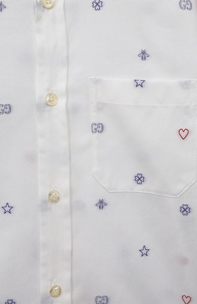 Хлопковая рубашка GUCCI, арт. 626669 XWAKV, фото 3