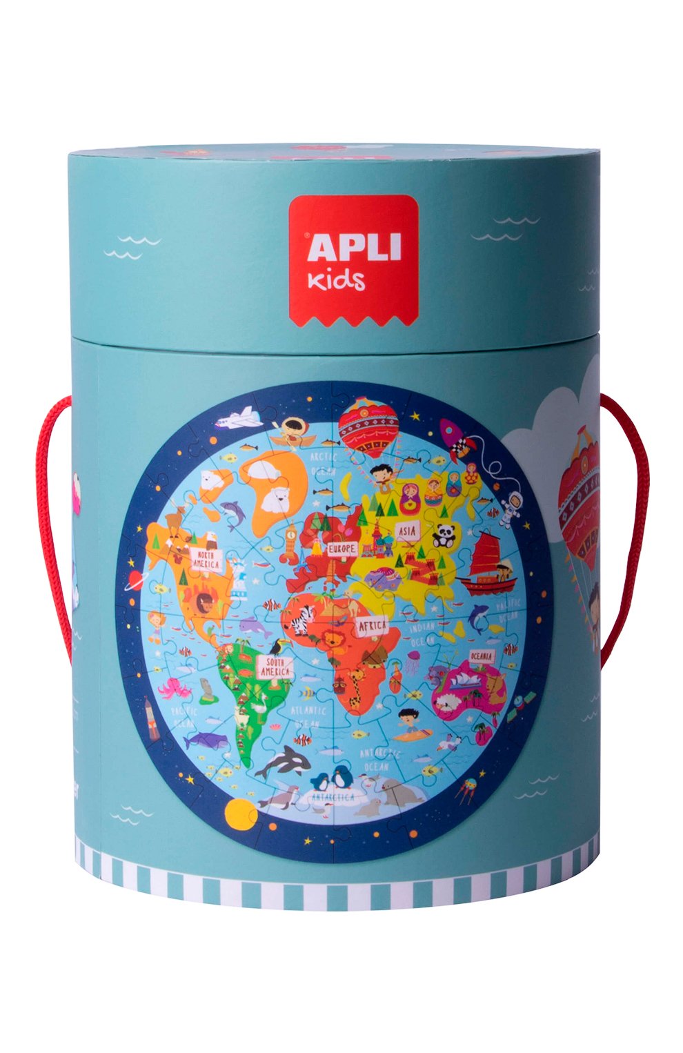 Круглый пазл карта мира APLI KIDS, арт. 18201, фото 3