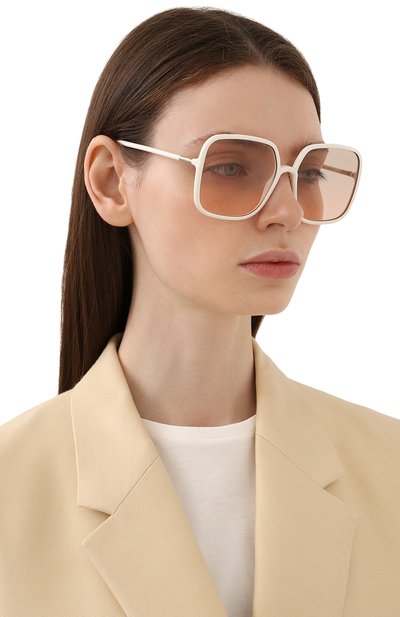 Солнцезащитные очки DIOR EYEWEAR белого цвета по цене 38900 руб., арт. DI0RS0STELLAIRE S1U 95M2, фото 2 Солнцезащитные очки DIOR EYEWEAR, арт. DI0RS0STELLAIRE S1U 95M2, фото 2