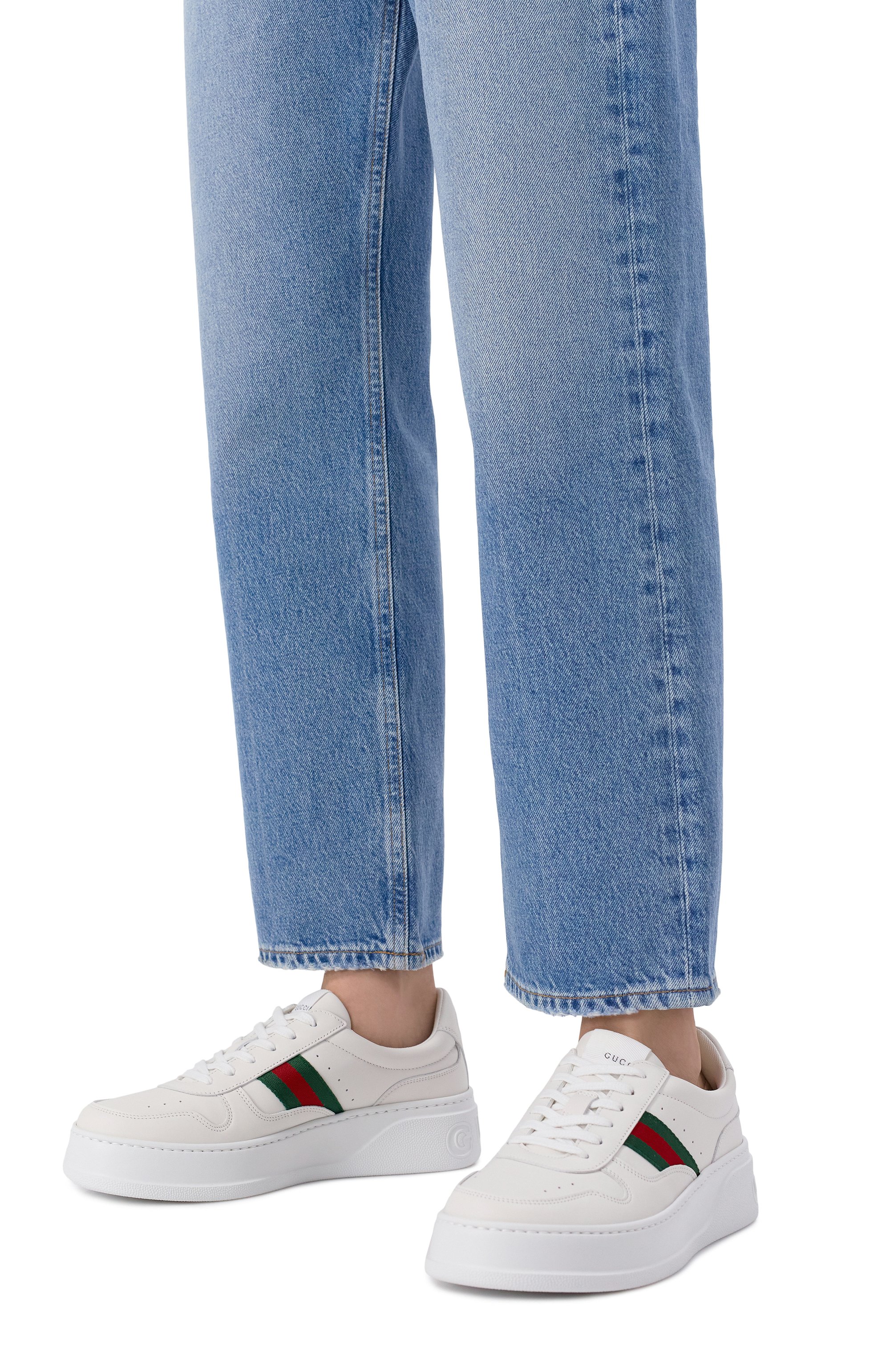 Кожаные кеды GUCCI, арт. 848307/UPG40, фото 2