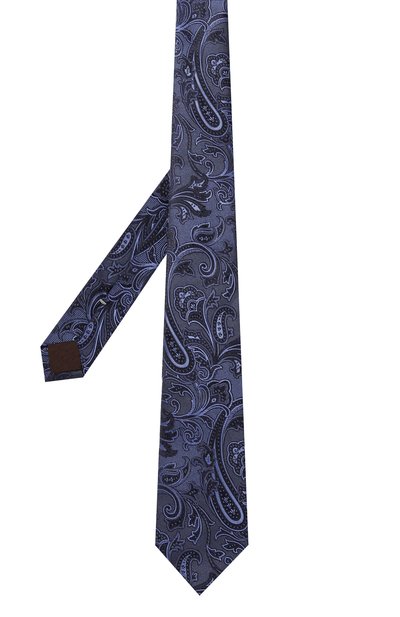 Шелковый галстук CANALI синего цвета по цене 15450 руб., арт. 18/HJ03944, фото 3 Шелковый галстук CANALI, арт. 18/HJ03944, фото 3