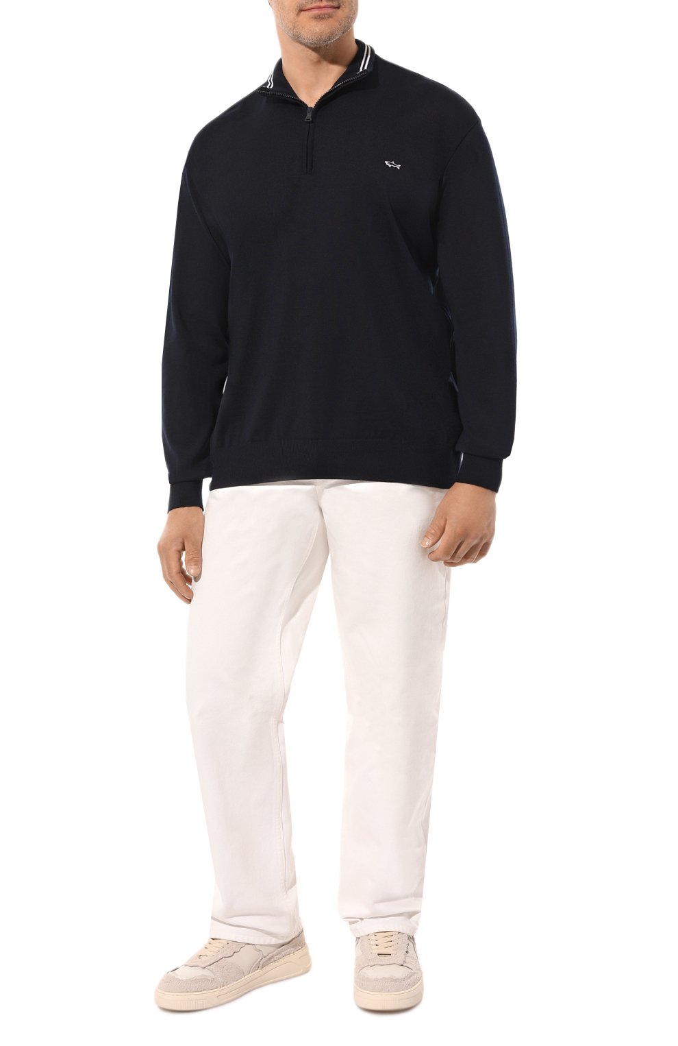 Шерстяной джемпер PAUL&SHARK темно-синего цвета по цене 52600 руб., арт. 12311111/3XL-6XL, фото 2 Шерстяной джемпер PAUL&SHARK, арт. 12311111/3XL-6XL, фото 2