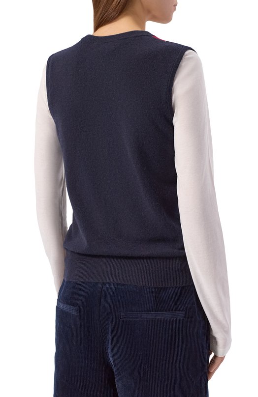 Кашемировый жилет arch4 KNVS2644 Синий  KNVS2644 Фото 4