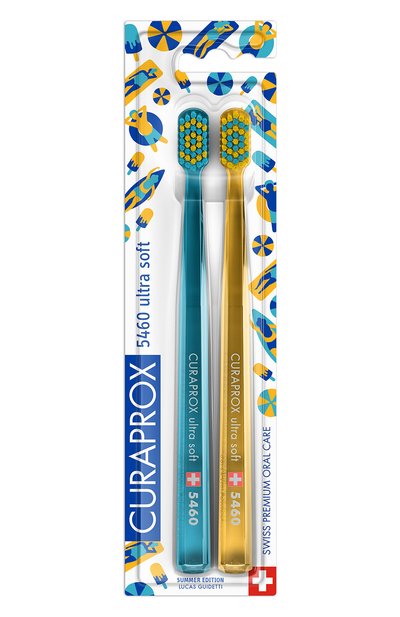 Набор зубных щеток duo summer edition ultrasoft d 0,10 мм (2 шт.) CURAPROX, арт. 7612412430387, фото 1