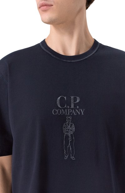 Хлопковая футболка C.P. COMPANY, арт. 20CMTS120A/110580W, фото 5
