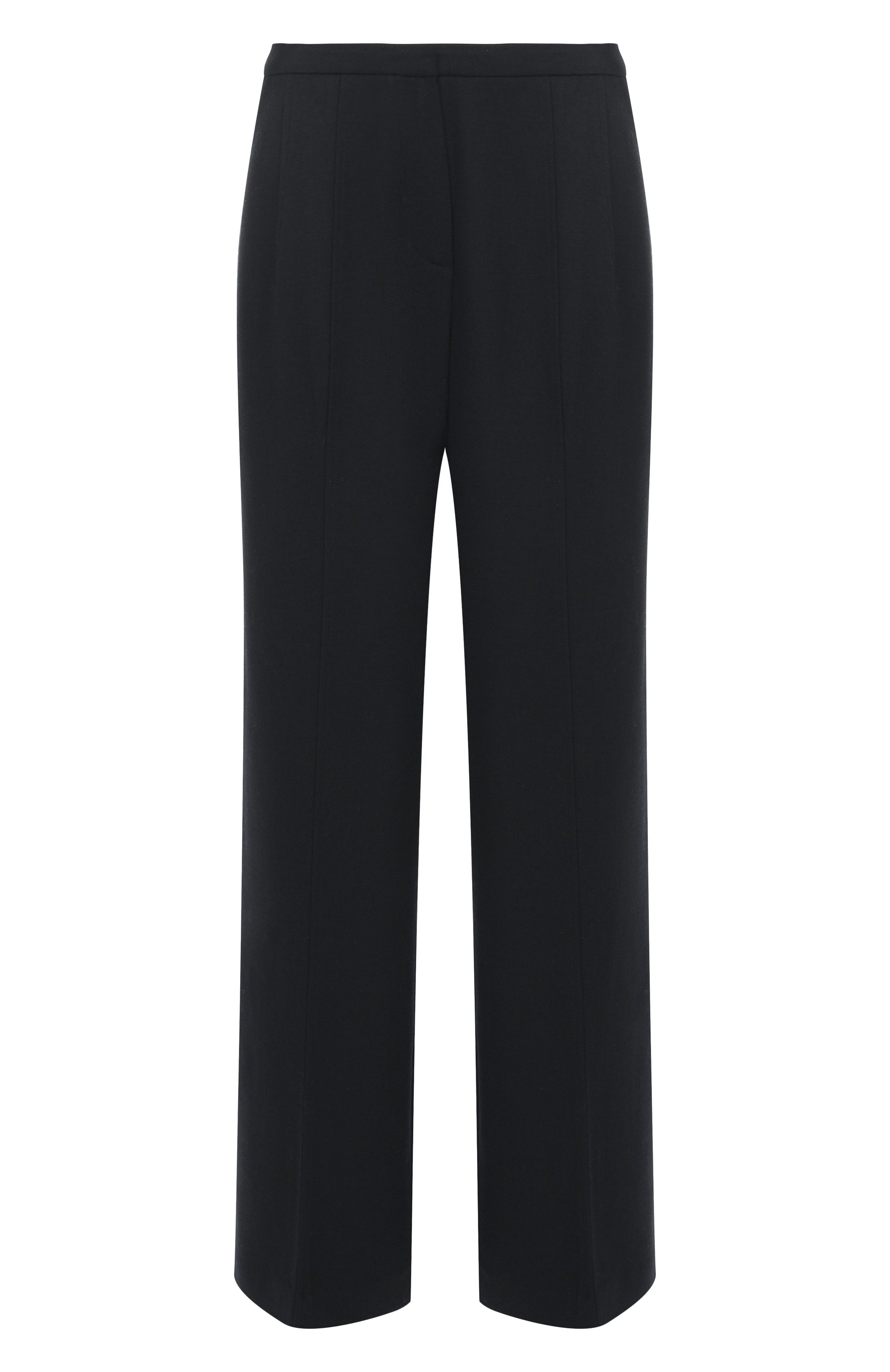 Брюки из шерсти и хлопка 12 STOREEZ черного цвета по цене 24000 руб., арт. 134996, фото 1 Брюки из шерсти и хлопка 12 STOREEZ, арт. 134996, фото 1