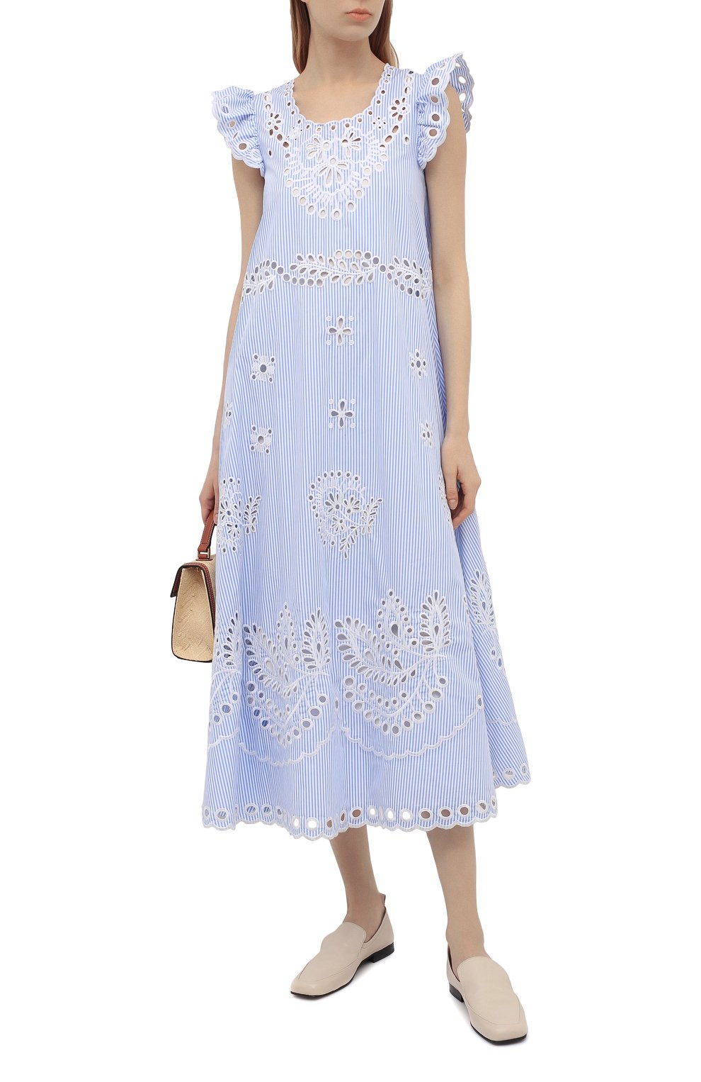 Хлопковое платье REDVALENTINO, арт. VR0VA17Q/5T4, фото 2