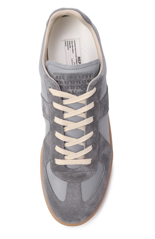Кожаные кеды Replica Maison Margiela S57WS0236/P1895 Серый  S57WS0236/P1895 Фото 6