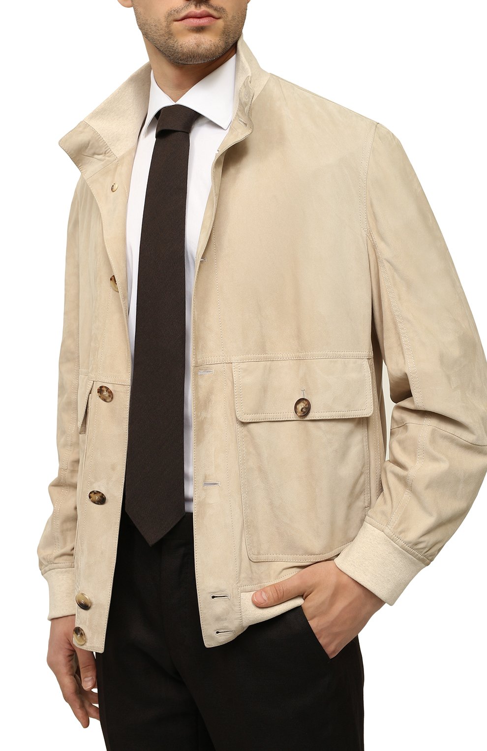 Галстук из шерсти и хлопка GIAMPAOLO, арт. GLR80-T37000, фото 2