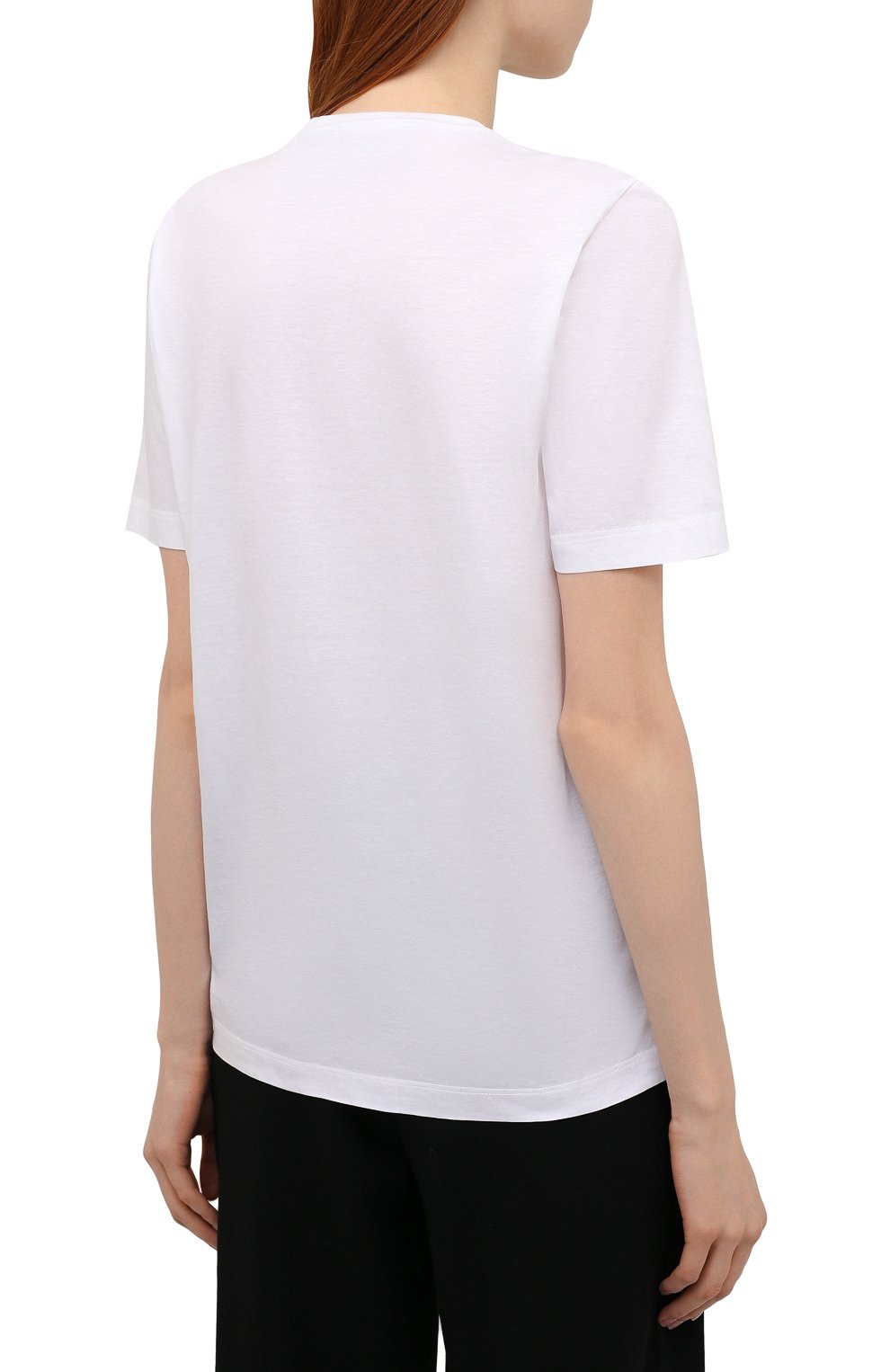 Хлопковая футболка DSQUARED2 белого цвета по цене 19250 руб., арт. S80GC0001/S23009, фото 4 Хлопковая футболка DSQUARED2, арт. S80GC0001/S23009, фото 4