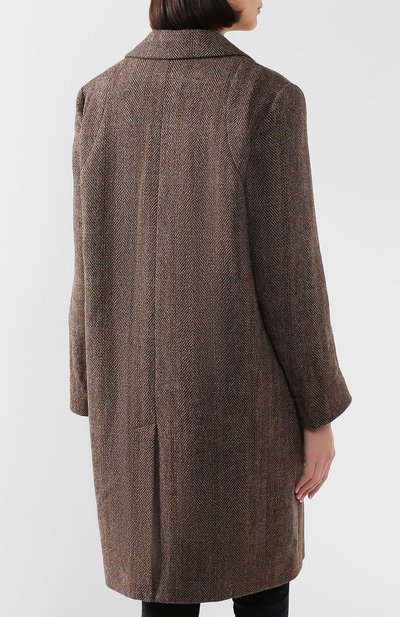 Шерстяное пальто ZADIG AND VOLTAIRE коричневого цвета по цене 53600 руб., арт. WHCL0606F, фото 4 Шерстяное пальто ZADIG AND VOLTAIRE, арт. WHCL0606F, фото 4