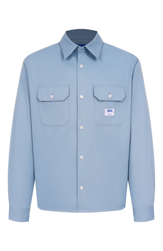 Хлопковая рубашка HUGO Blue 50520001 Голубой 50520001