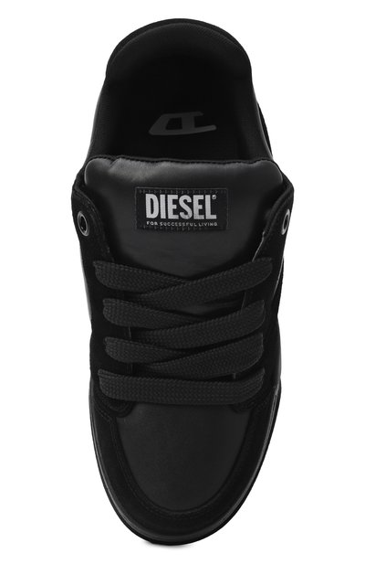 Кожаные кеды s-d-ollie DIESEL черного цвета по цене 29050 руб., арт. Y03796/P7476, фото 5 Кожаные кеды s-d-ollie DIESEL, арт. Y03796/P7476, фото 5