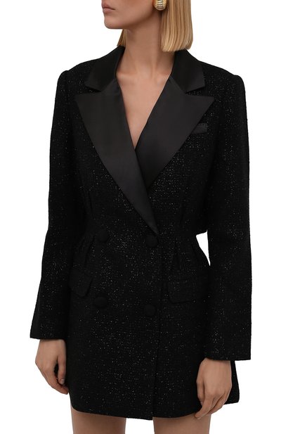 Платье SELF-PORTRAIT черного цвета по цене 47550 руб., арт. AW21-057A, фото 3 Платье SELF-PORTRAIT, арт. AW21-057A, фото 3