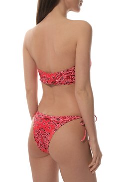 Женский плавки-бикини MOSCHINO красного цвета, арт. 231V2/A5945/4902 | Фото 3 (Женское Кросс-КТ: Раздельные купальники; Материал внешний: Синтетический материал; Нос: Не проставлено; Материал сплава: Проставлено)