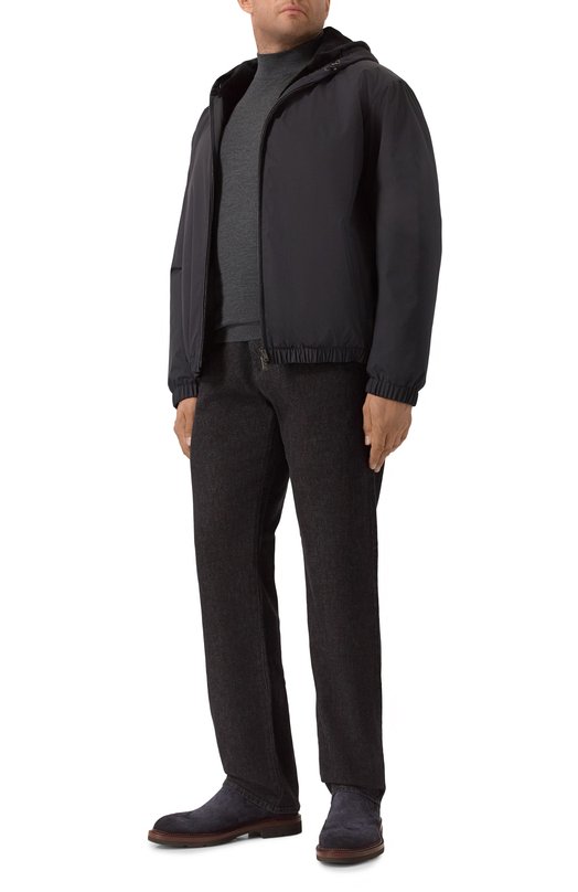 Шерстяная водолазка Kiton UMK0897 Серый  UMK0897 Фото 2