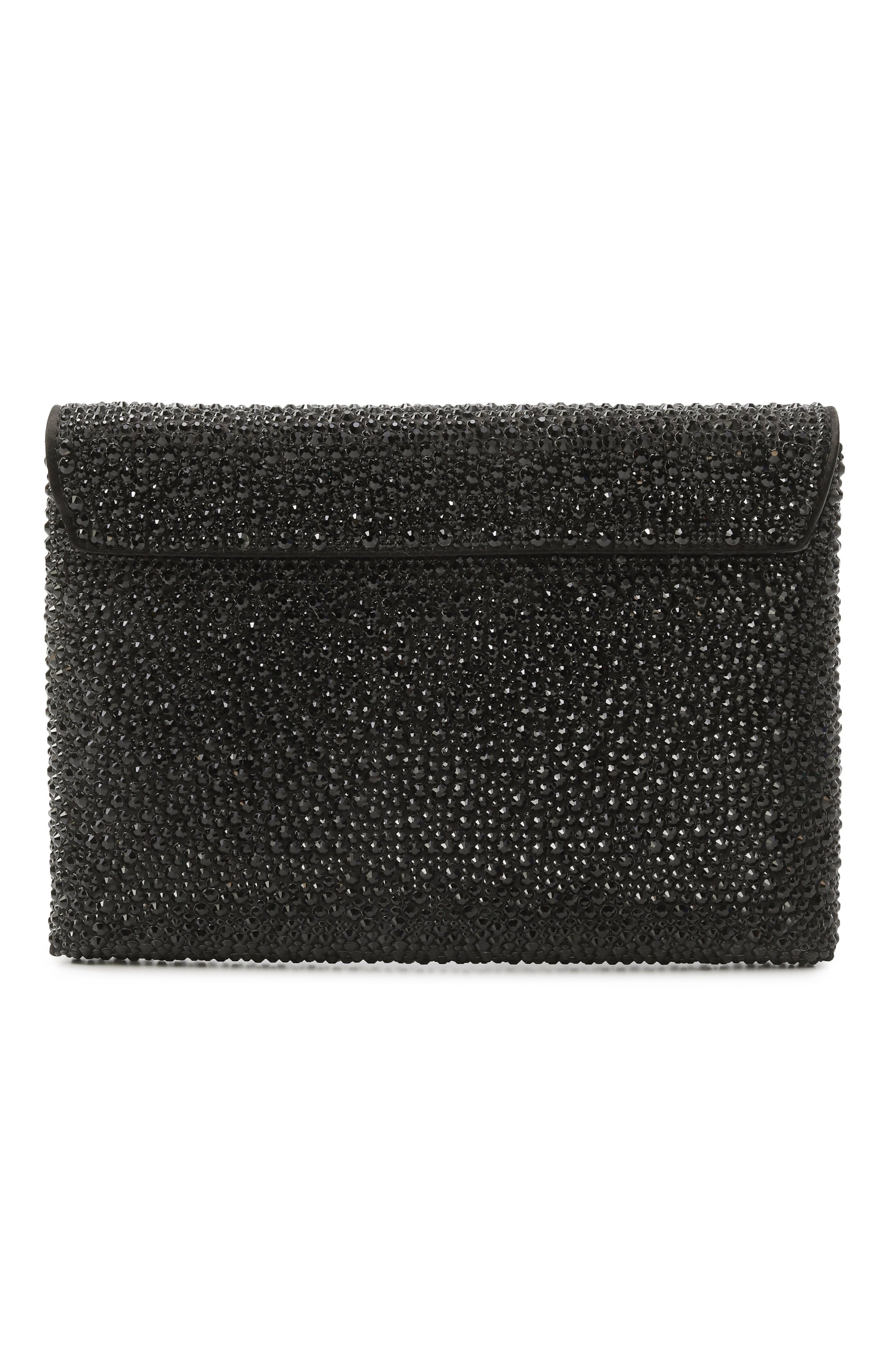 Клатч la medusa VERSACE черного цвета по цене 294500 руб., арт. 1003018/1A06487, фото 6 Клатч la medusa VERSACE, арт. 1003018/1A06487, фото 6