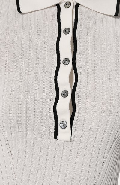 Поло из вискозы N21 белого цвета по цене 47700 руб., арт. A001/7534, фото 5 Поло из вискозы N21, арт. A001/7534, фото 5