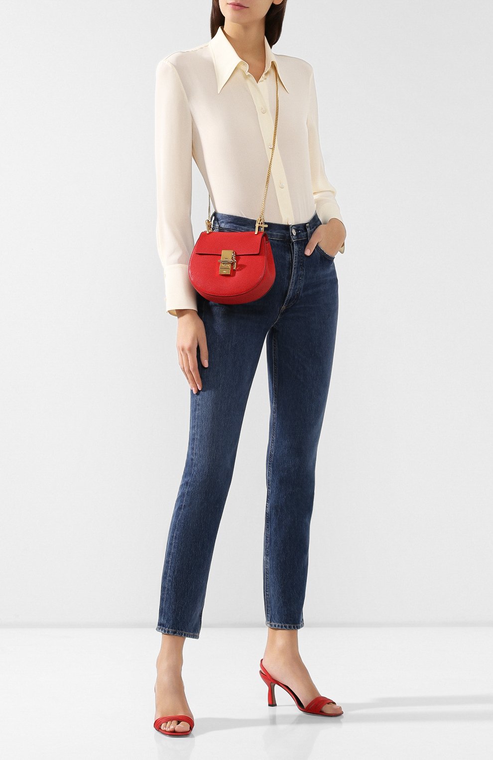 Сумка drew mini на цепочке CHLOÉ, арт. 3S1032/944, фото 2