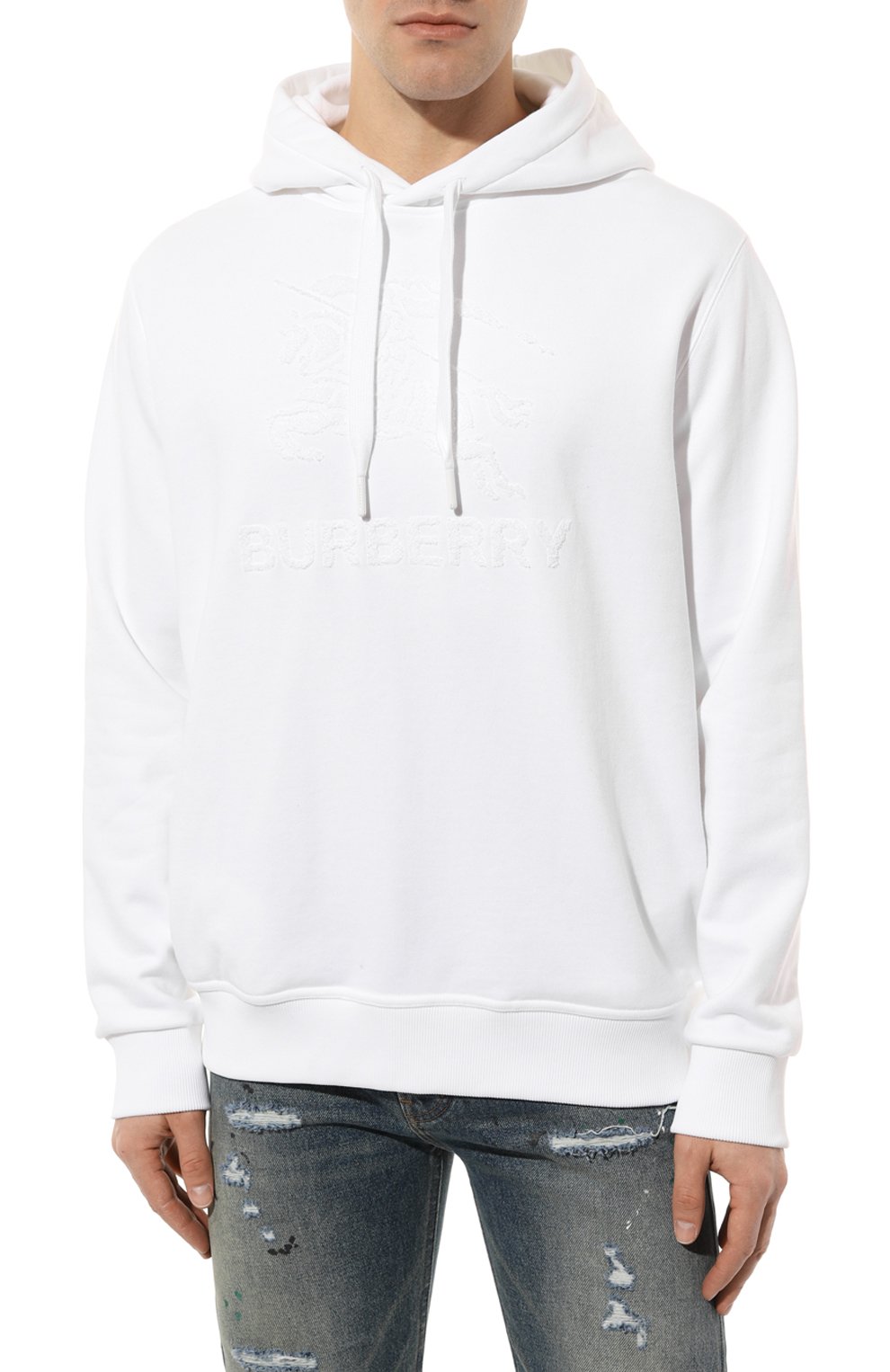 Хлопковое худи BURBERRY, арт. 8072753, фото 3