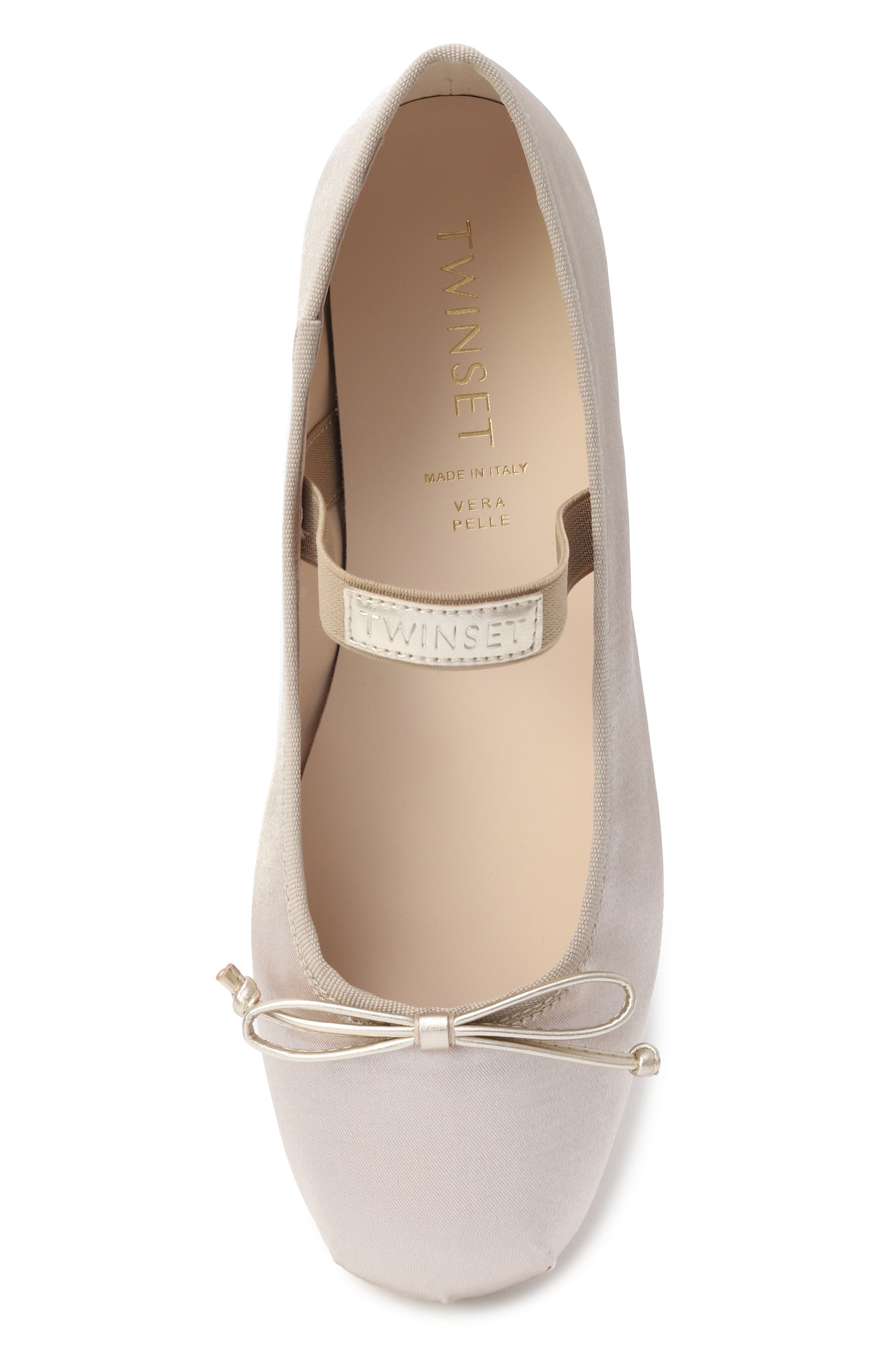 Атласные балетки TWINSET, арт. 251GCJ022/35-40, фото 4