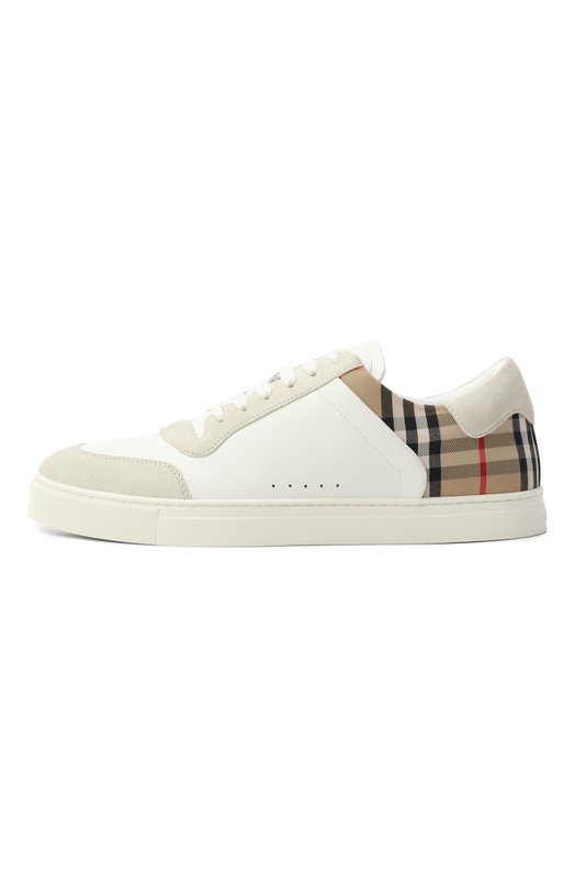 Комбинированные кеды Burberry 8069089 Белый  8069089 Фото 4