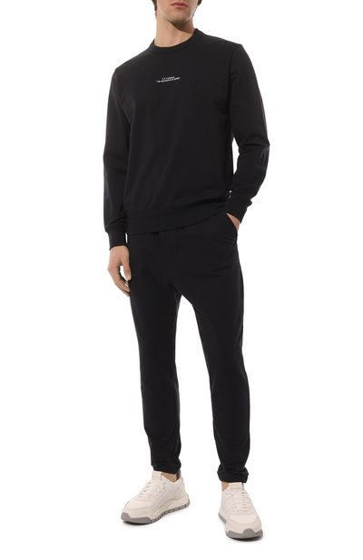 Хлопковые джоггеры C.P. COMPANY темно-синего цвета по цене 28750 руб., арт. 14CMSP062A-006452W, фото 2 Хлопковые джоггеры C.P. COMPANY, арт. 14CMSP062A-006452W, фото 2