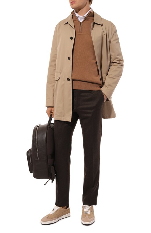 Шерстяные брюки Corneliani 945B01-9418111 Коричневый  945B01-9418111 Фото 2