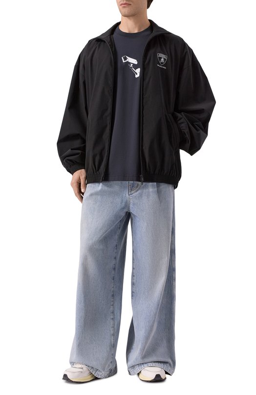 Хлопковая футболка VETEMENTS UH76TR440B Чёрный  UH76TR440B Фото 2