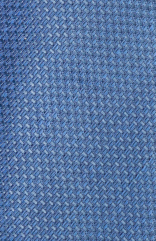 Галстук из шелка и льна Canali 18/HJ04546 Синий  18/HJ04546 Фото 4