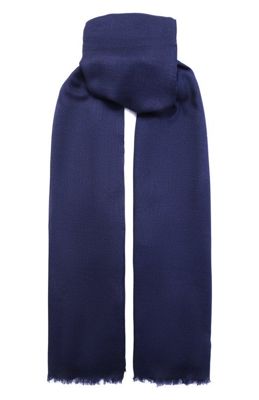 Шарф из кашемира и шелка MVST S8/70X200/P759-J42 Синий S8/70X200/P759-J42