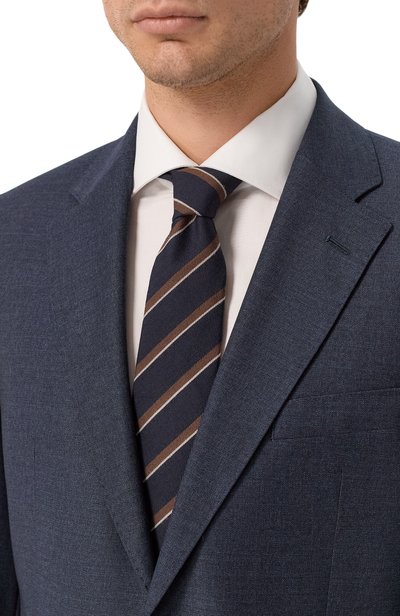 Галстук из шерсти и шелка KITON, арт. UCRVKPC03M28, фото 2