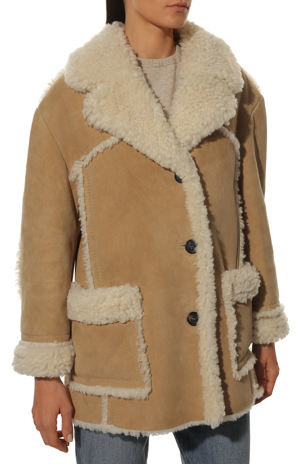 Дубленка из овчины MIU MIU, арт. MPV791-1ZKQ-F0BH2, фото 3