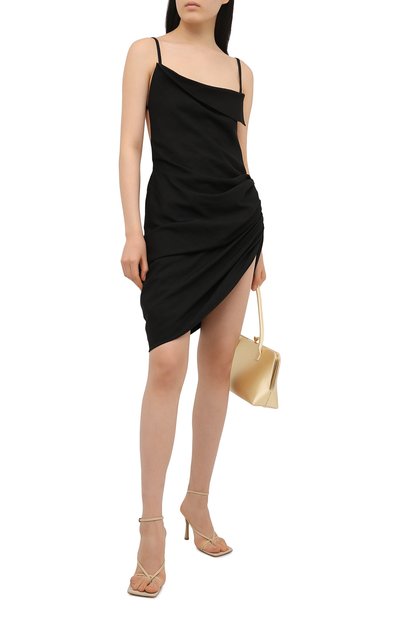 Платье JACQUEMUS черного цвета по цене 56650 руб., арт. 211DR16/103990, фото 2 Платье JACQUEMUS, арт. 211DR16/103990, фото 2