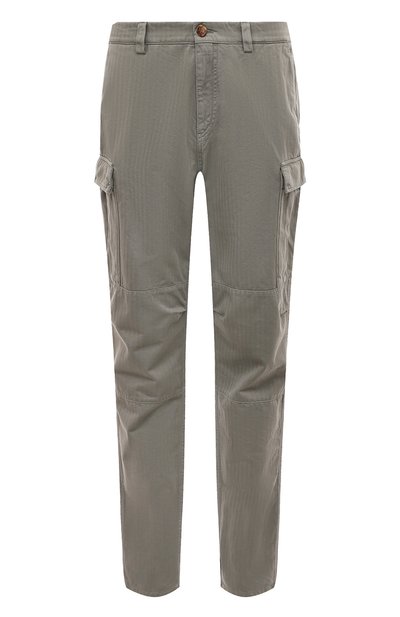 Мужские хлопковые брюки-карго BRUNELLO CUCINELLI, арт. M246DB2144
