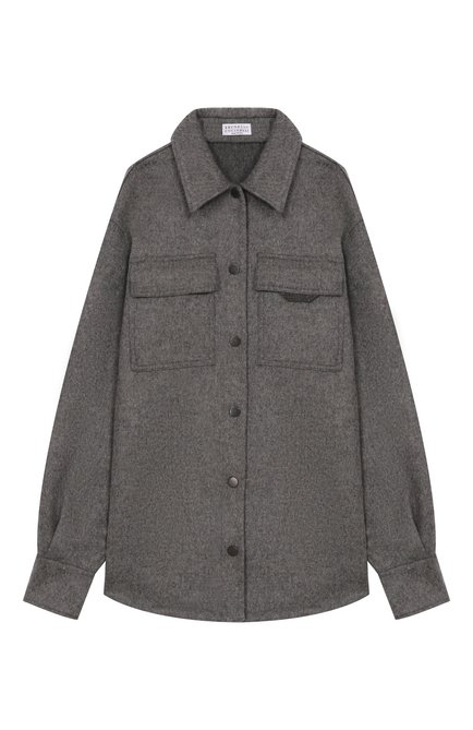Шерстяная куртка-рубашка BRUNELLO CUCINELLI, арт. BD565C437C
