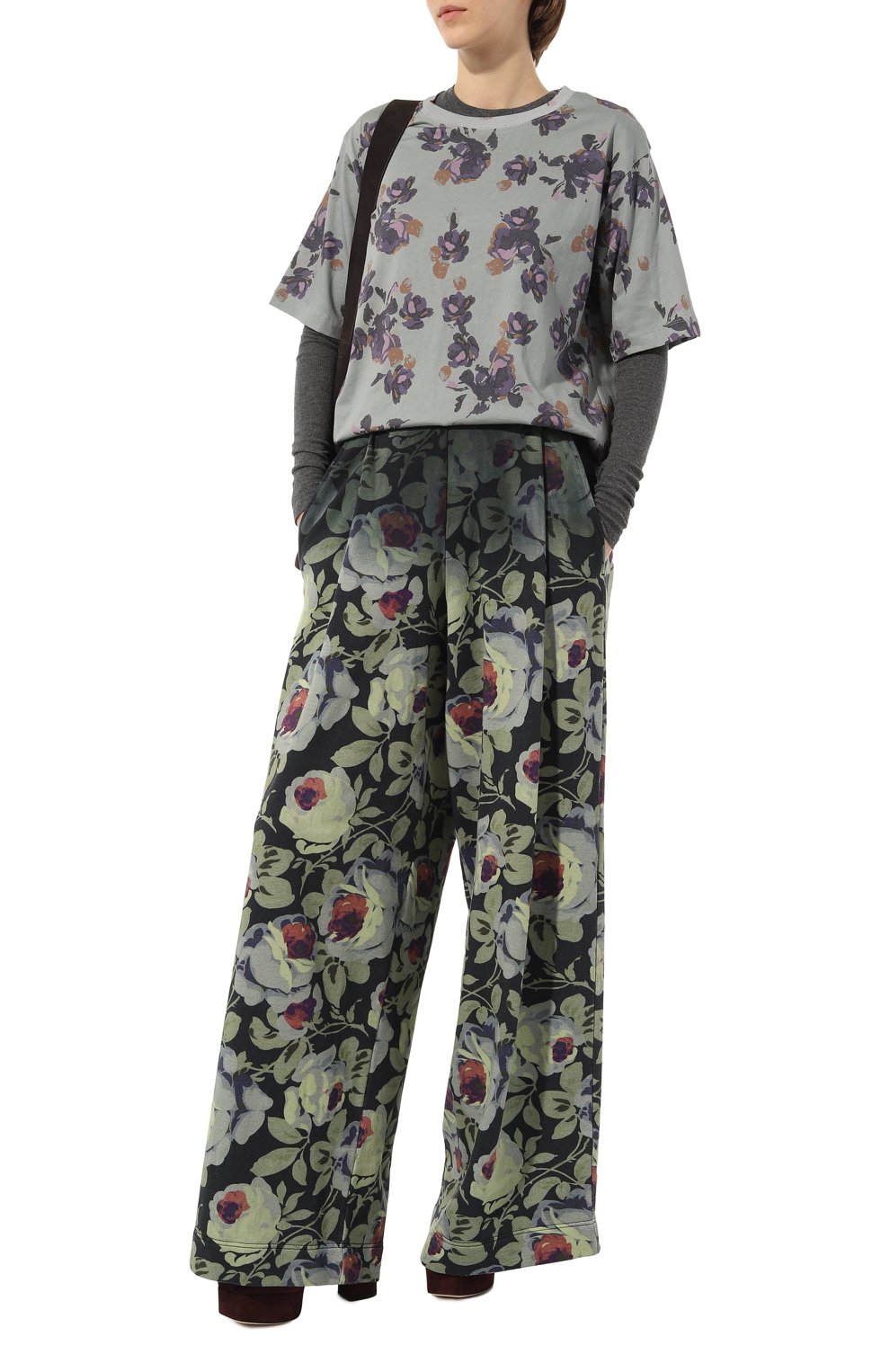 Хлопковые брюки DRIES VAN NOTEN, арт. 232-011131-7643, фото 2