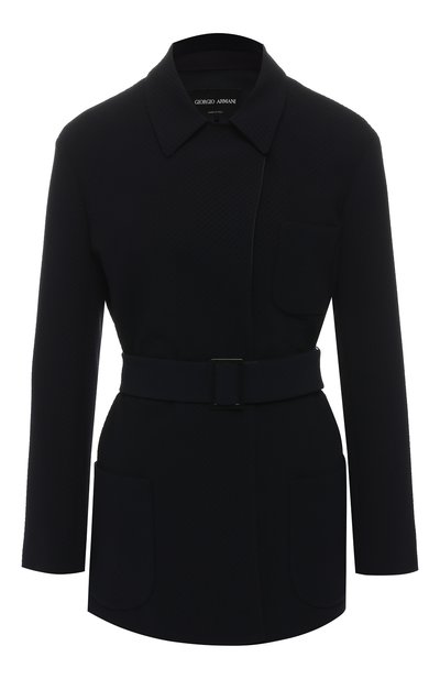 Женский жакет с поясом и накладными карманами GIORGIO ARMANI, арт. 8WHGG02P/T0080