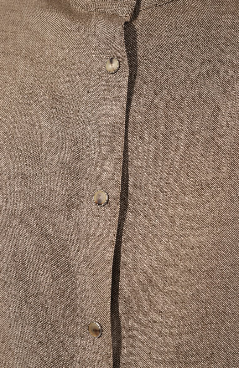 Льняная рубашка KITON, арт. D55436H08442, фото 5